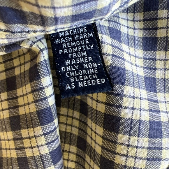 Ralph Lauren Sport Cotton Blue/white/yellow Plaid Longsleeve Button Up XL - Picture 13 of 13